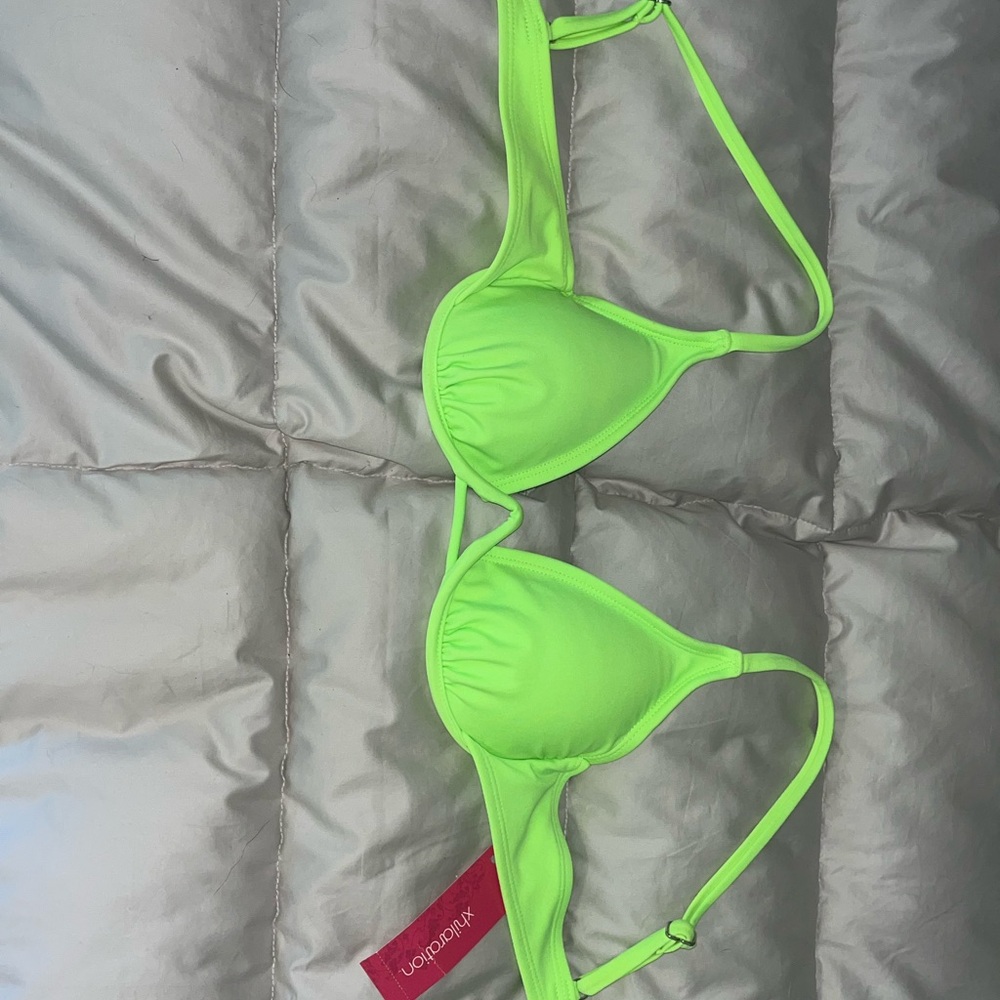 Neon Yellow Bikini Top